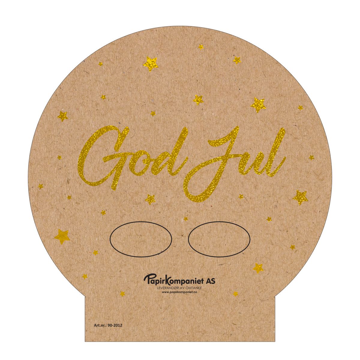 OTSIKKO HYVÄÄ JOULUA RUSKEA PAHVI 90-0850